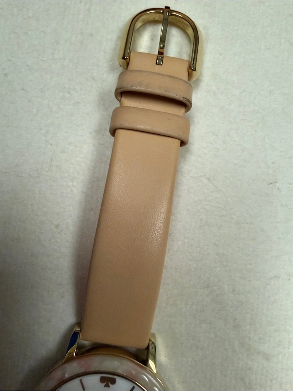 kate spade Pink Mother-of-Pearl Dial Watch with Blush Strap